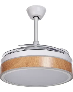 Ventilator med lys FREMONT Med fjernbetjening LED Hvid