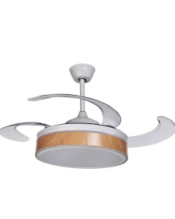 Ventilator med lys FREMONT Med fjernbetjening LED Hvid