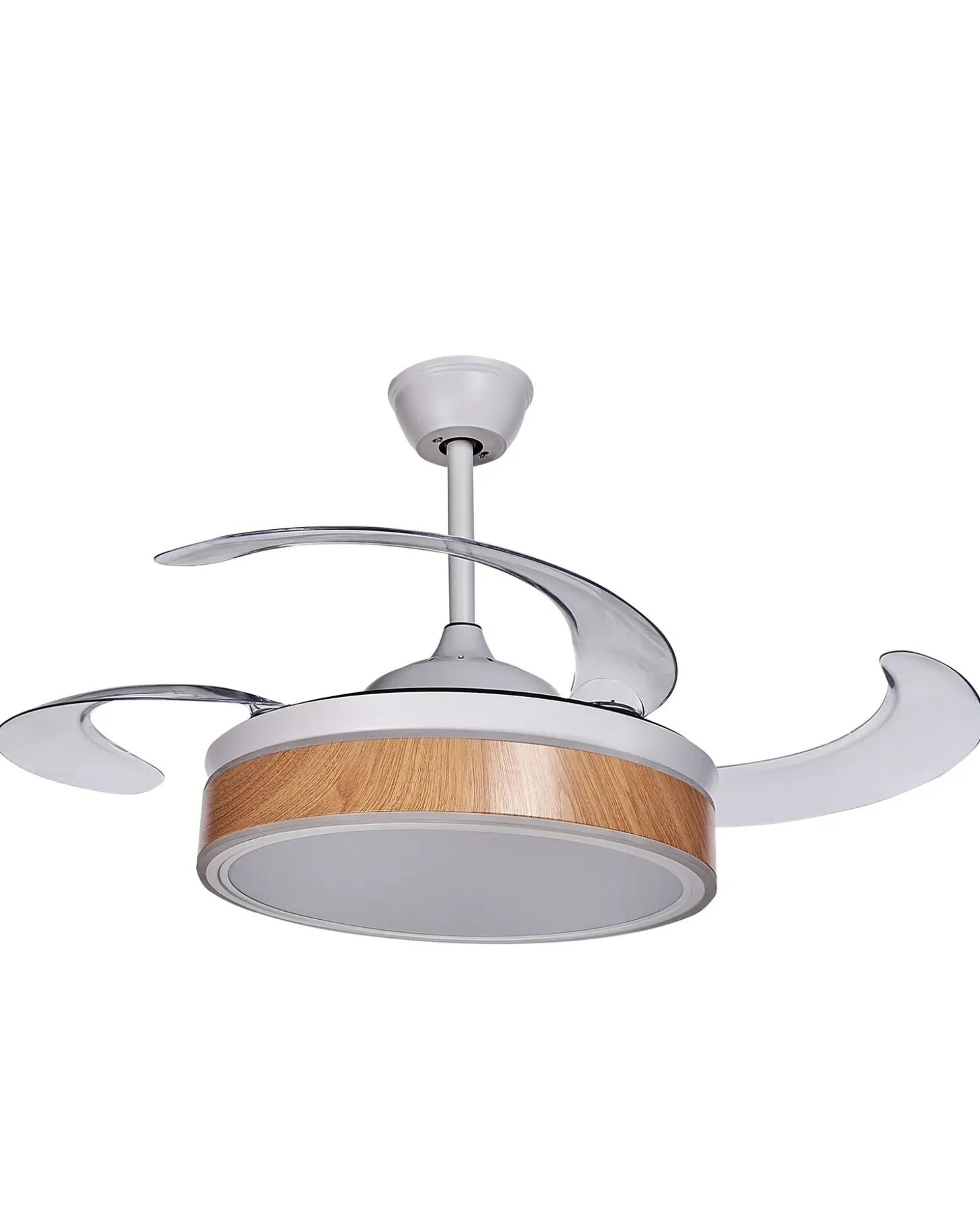 Ventilator med lys FREMONT Med fjernbetjening LED Hvid