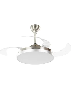 Ventilator med lys IBAR Med fjernbetjening LED Transparent
