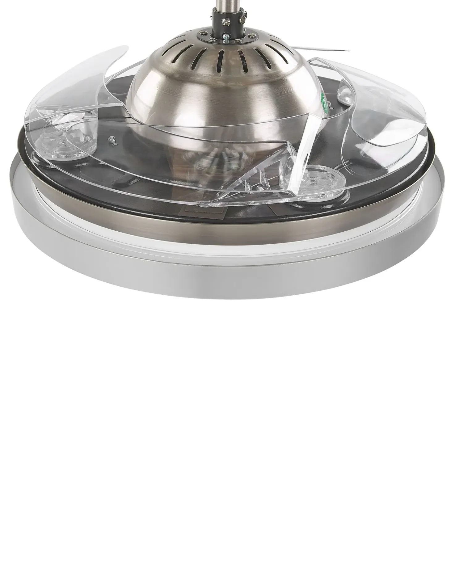 Ventilator med lys IBAR Med fjernbetjening LED Transparent