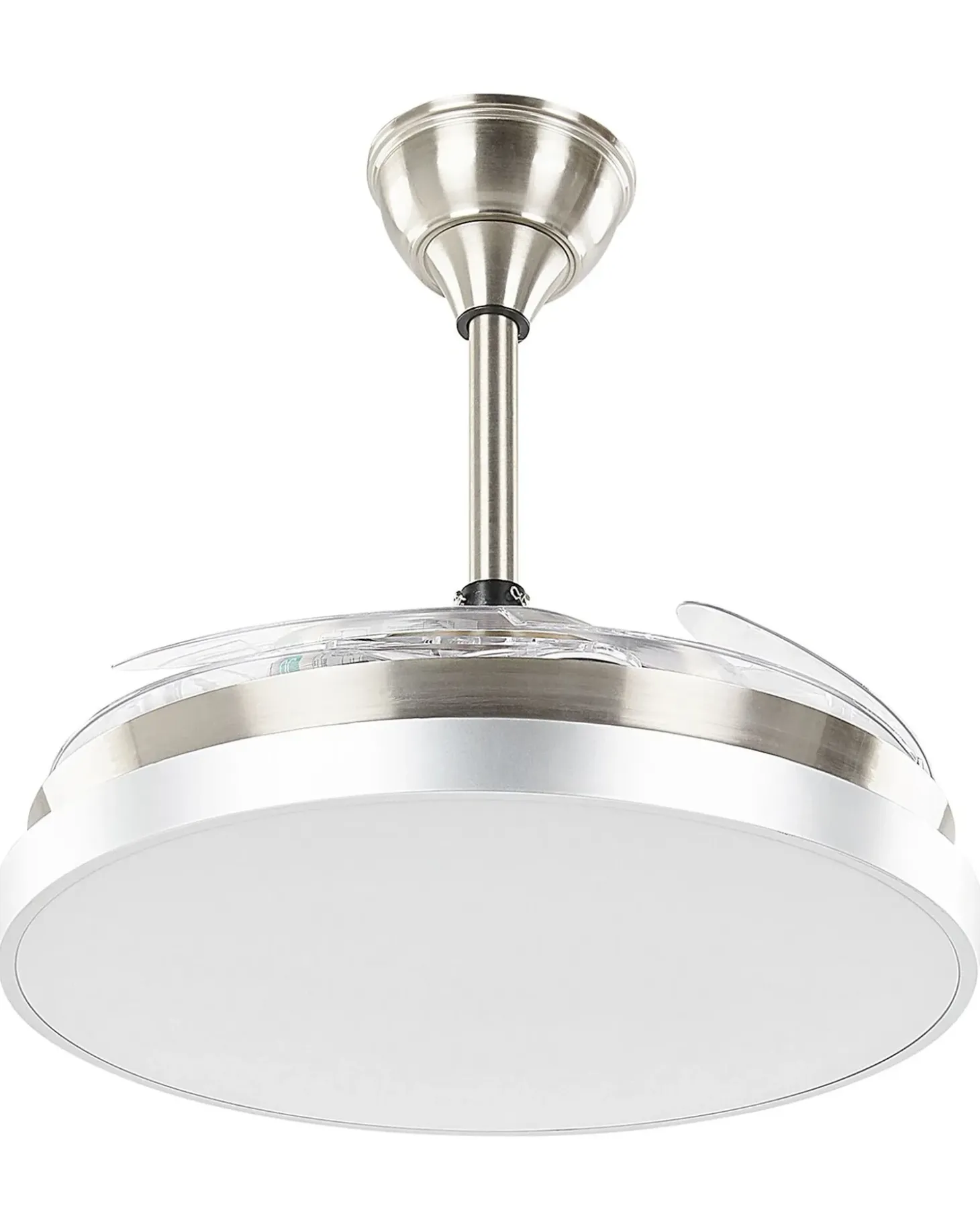 Ventilator med lys IBAR Med fjernbetjening LED Transparent