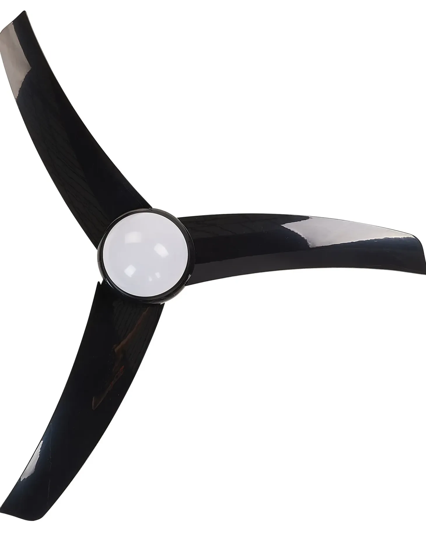 Ventilator med lys JIBOA Med fjernbetjening Sort