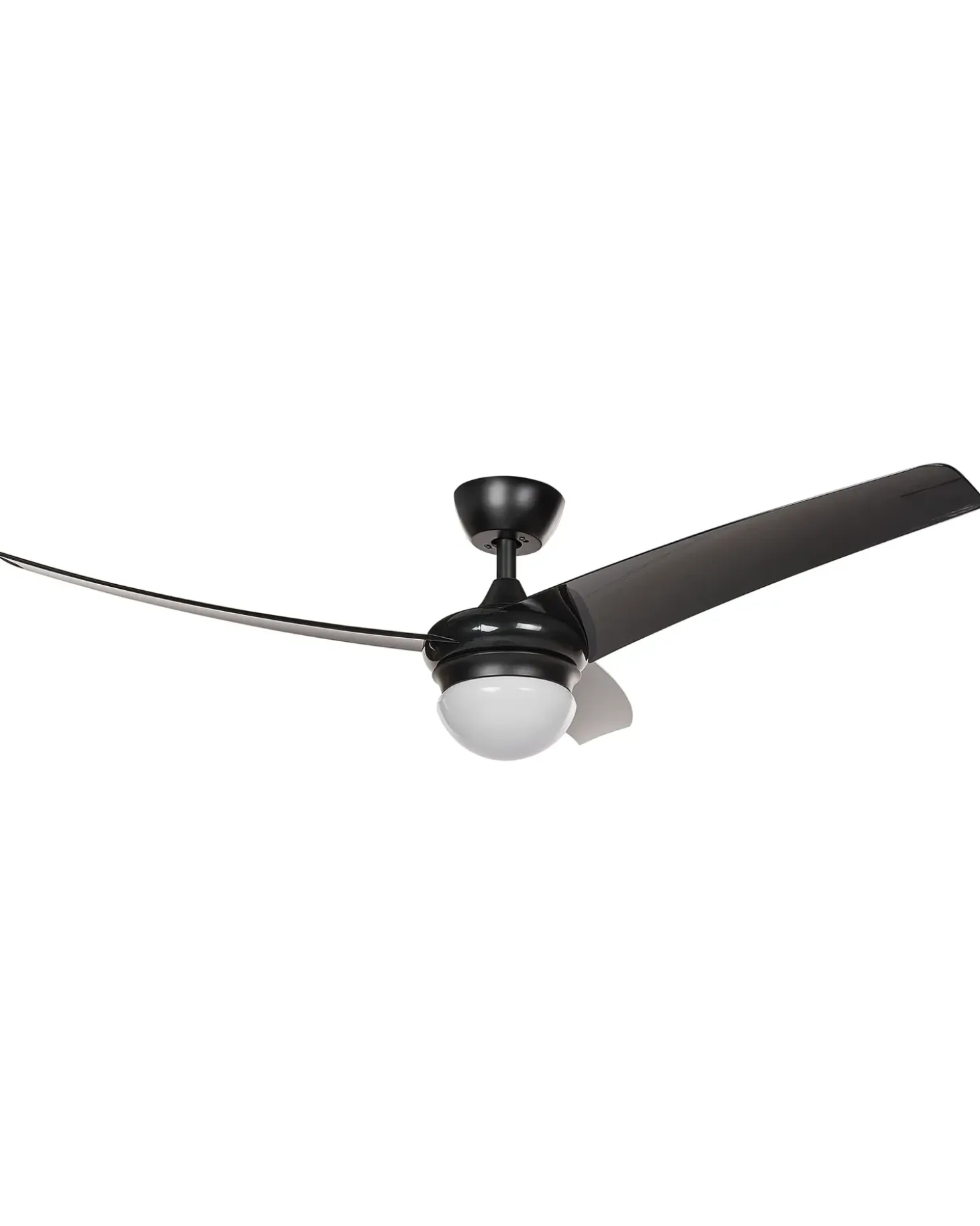 Ventilator med lys JIBOA Med fjernbetjening Sort
