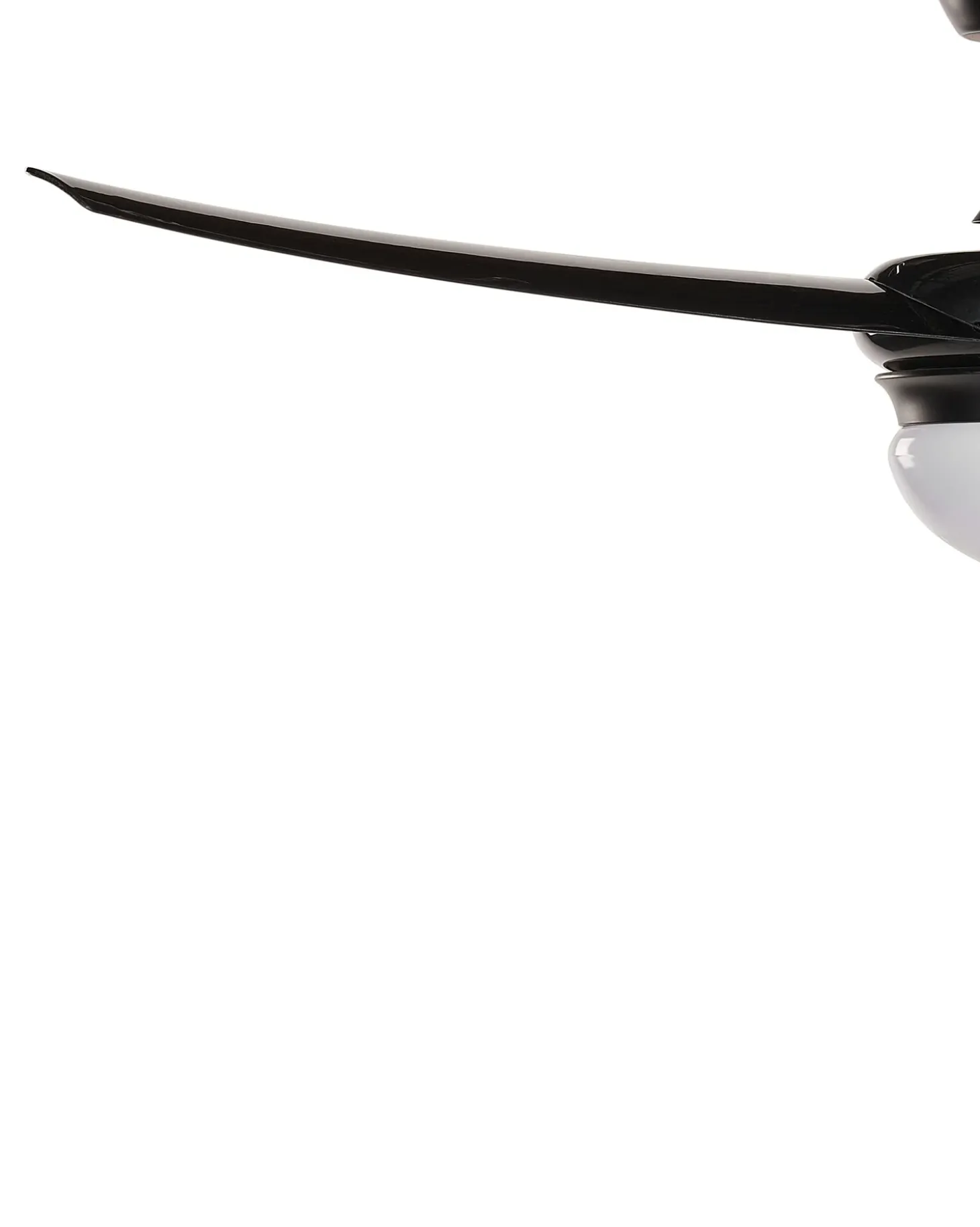Ventilator med lys JIBOA Med fjernbetjening Sort