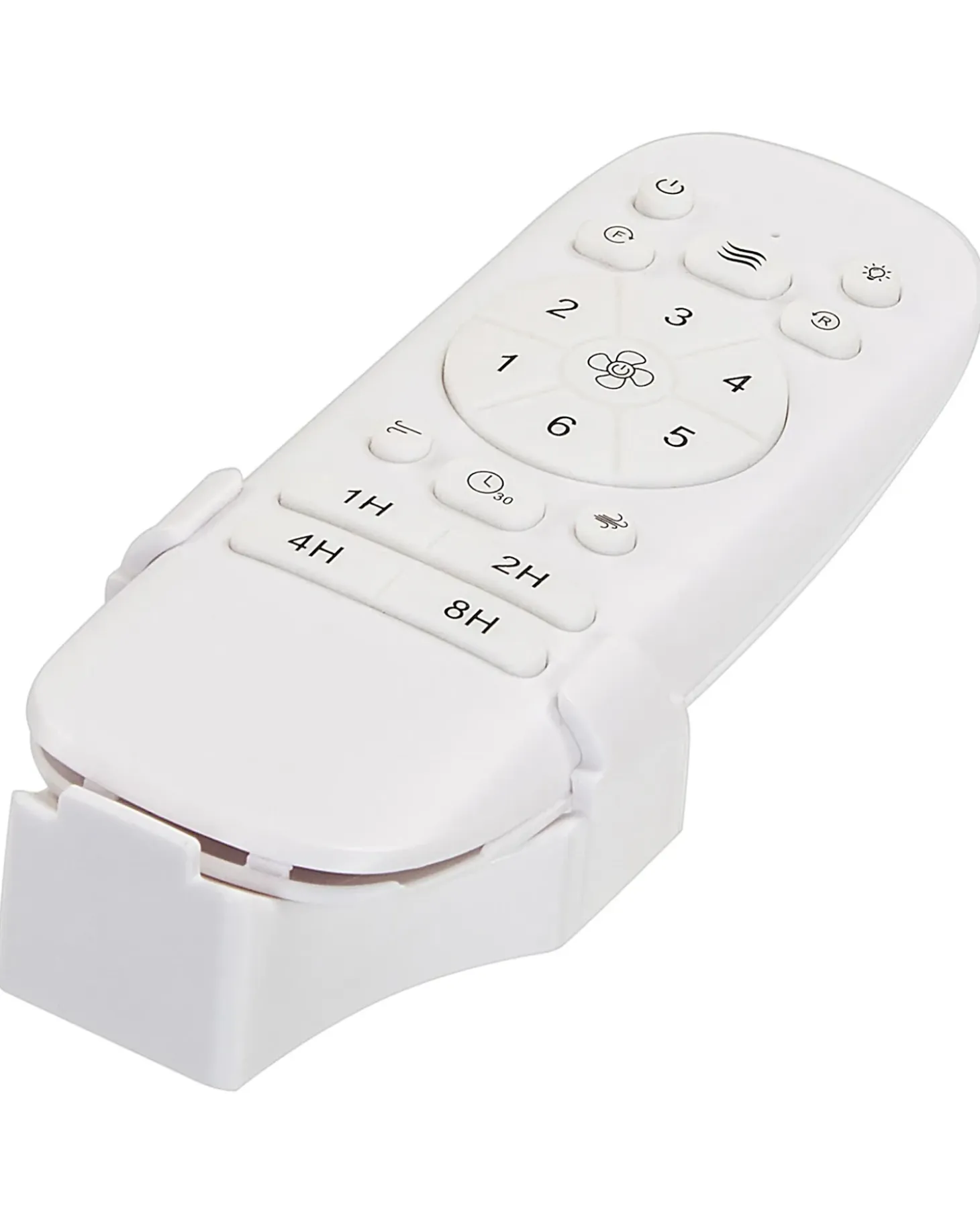 Ventilator med lys JIBOA Med fjernbetjening Sort