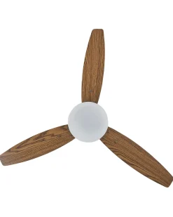 Ventilator med lys MLAVA Med fjernbetjening LED Brun