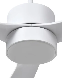 Ventilator med lys PRASLIN Med fjernbetjening LED Hvid