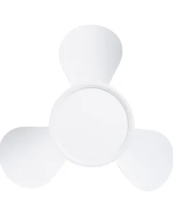 Ventilator med lys PUNTI Med fjernbetjening LED Hvid