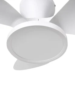 Ventilator med lys PUNTI Med fjernbetjening LED Hvid