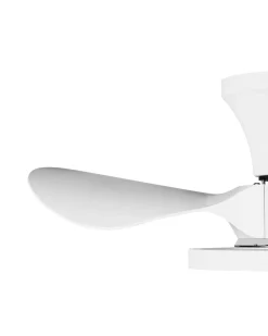 Ventilator med lys PUNTI Med fjernbetjening LED Hvid