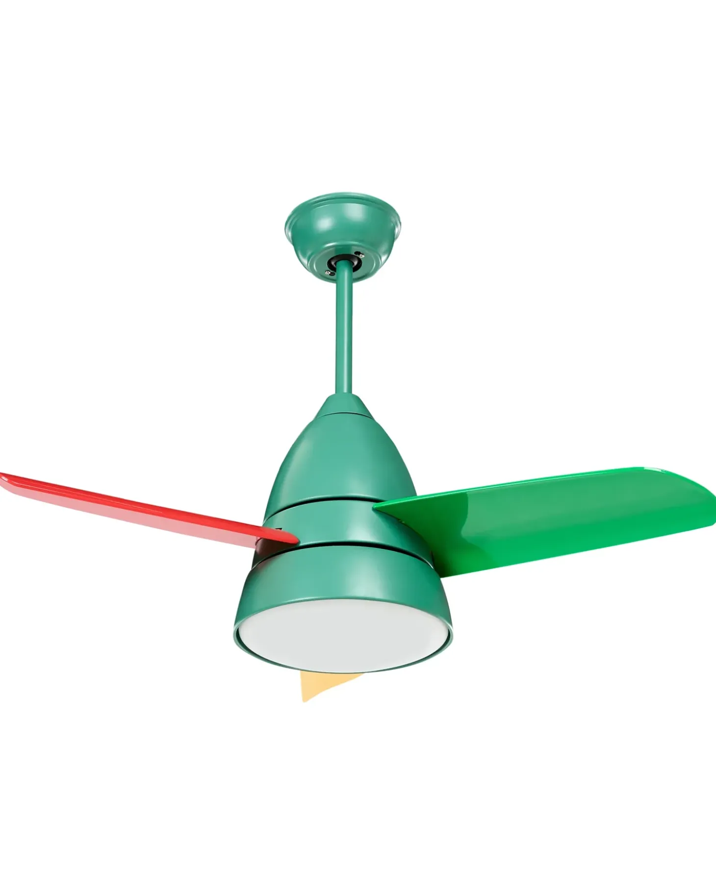 Ventilator med lys STRAWBERRY Med fjernbetjening Multifarvet