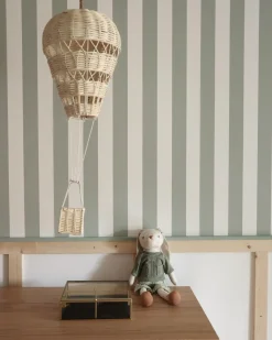 Vægdekoration Ballon BEMBA Rattan 60 cm Naturlig