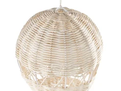 Vægdekoration Ballon BEMBA Rattan 60 cm Naturlig