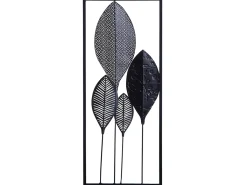 Vægdekoration Blad PLATINUM Metal 75 cm Multifarvet