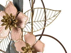 Vægdekoration Blomst BERKELIUM Metal 93 cm Multifarvet