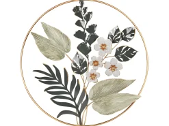 Vægdekoration Blomst DUBNIUM Metal 70 cm Grøn
