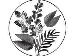 Vægdekoration Blomst DUBNIUM Metal 70 cm Grøn