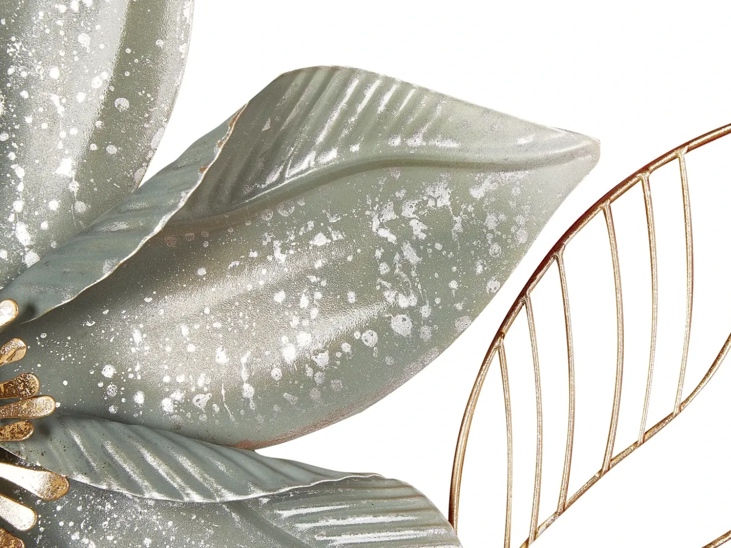 Vægdekoration Blomst EUROPIUM Metal 46 cm Guld