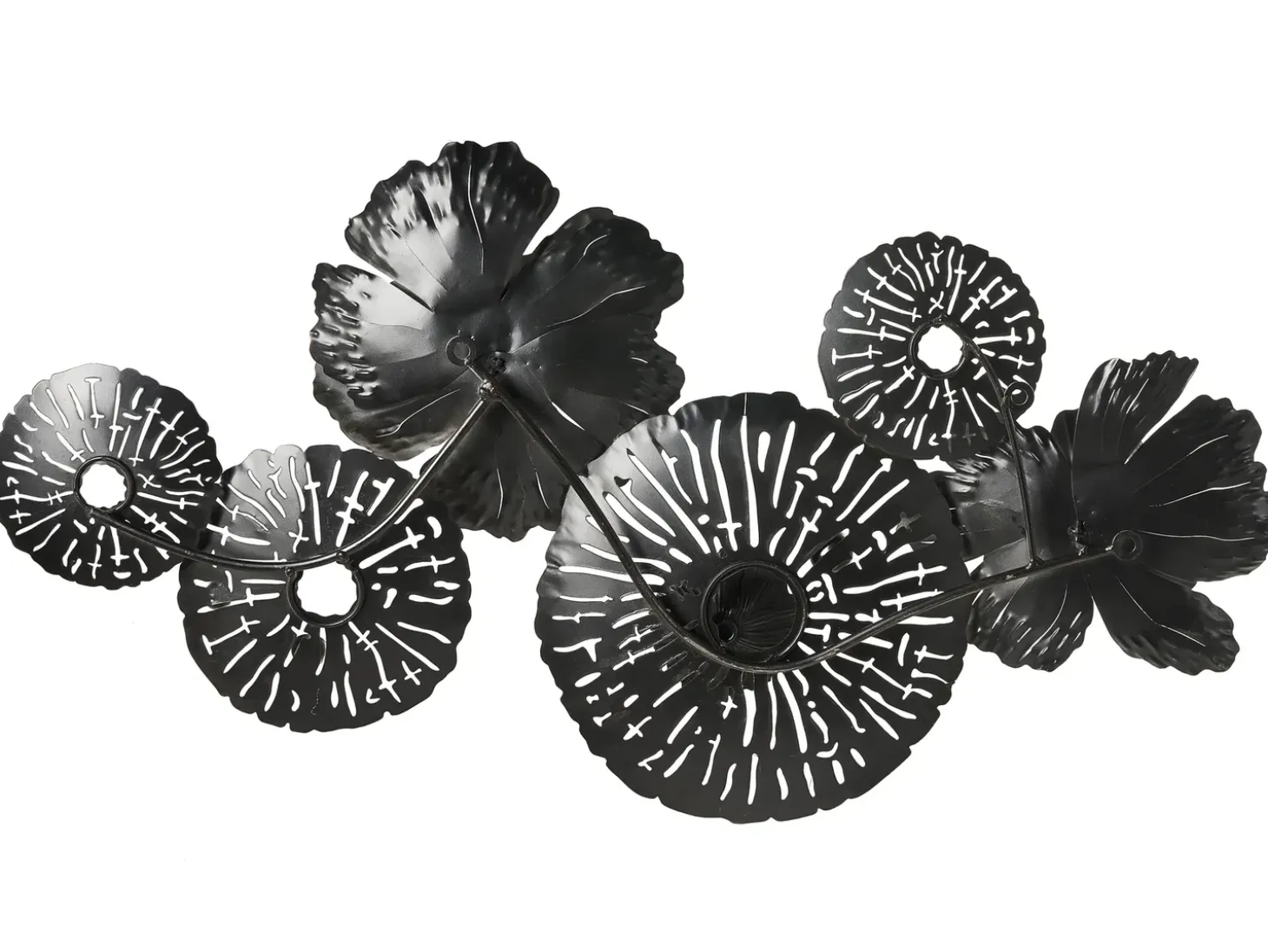 Vægdekoration Blomst GADOLINIUM Metal 45 cm Multifarvet