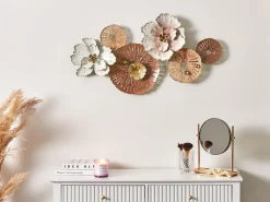 Vægdekoration Blomst GADOLINIUM Metal 45 cm Multifarvet