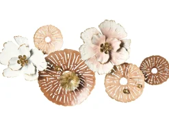 Vægdekoration Blomst GADOLINIUM Metal 45 cm Multifarvet