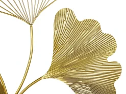 Vægdekoration Blomst INDIUM Metal 79 cm Guld