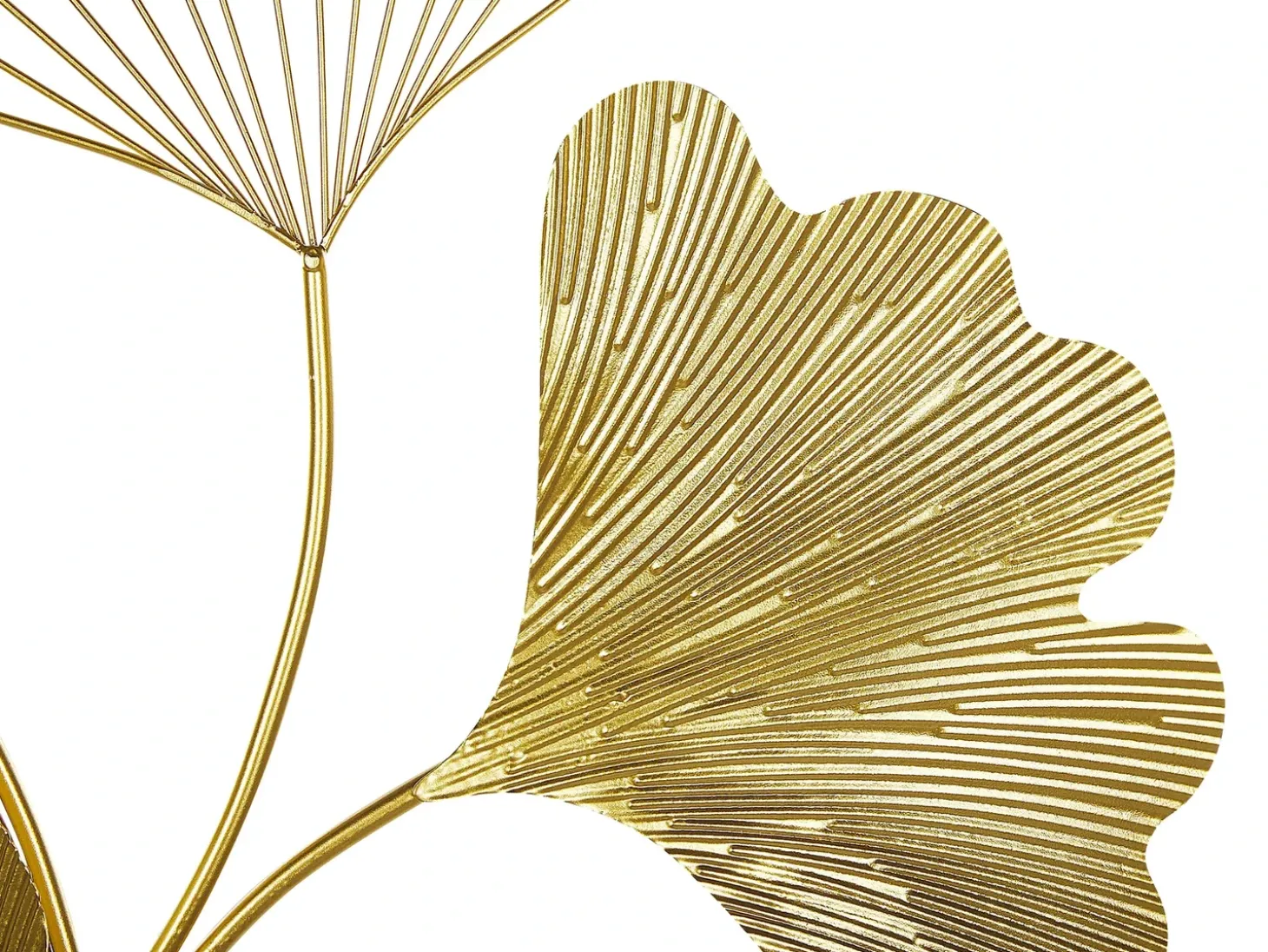 Vægdekoration Blomst INDIUM Metal 79 cm Guld