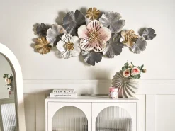 Vægdekoration Blomst MOLYBDENIUM Metal 60 cm Multifarvet