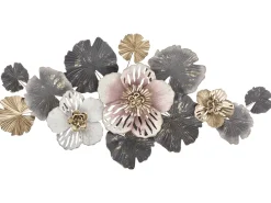 Vægdekoration Blomst MOLYBDENIUM Metal 60 cm Multifarvet