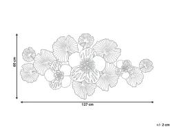 Vægdekoration Blomst MOLYBDENIUM Metal 60 cm Multifarvet