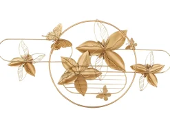 Vægdekoration Blomst TANTALUM Metal 59 cm Guld
