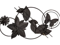 Vægdekoration Blomst THORIUM Metal 44 cm Multifarvet