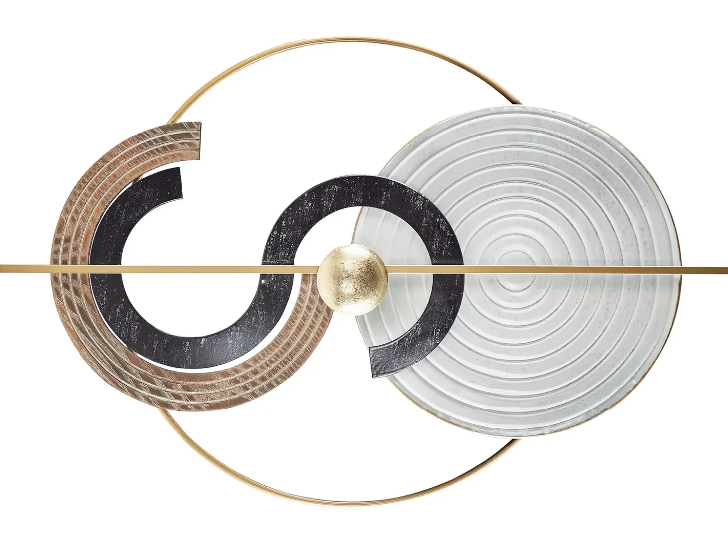 Vægdekoration BRAGA Metal 55 cm Multifarvet