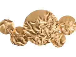 Vægdekoration CALRY Metal 43 cm Guld