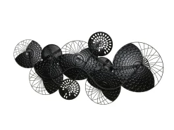 Vægdekoration CESIUM Metal 58 cm Sølv