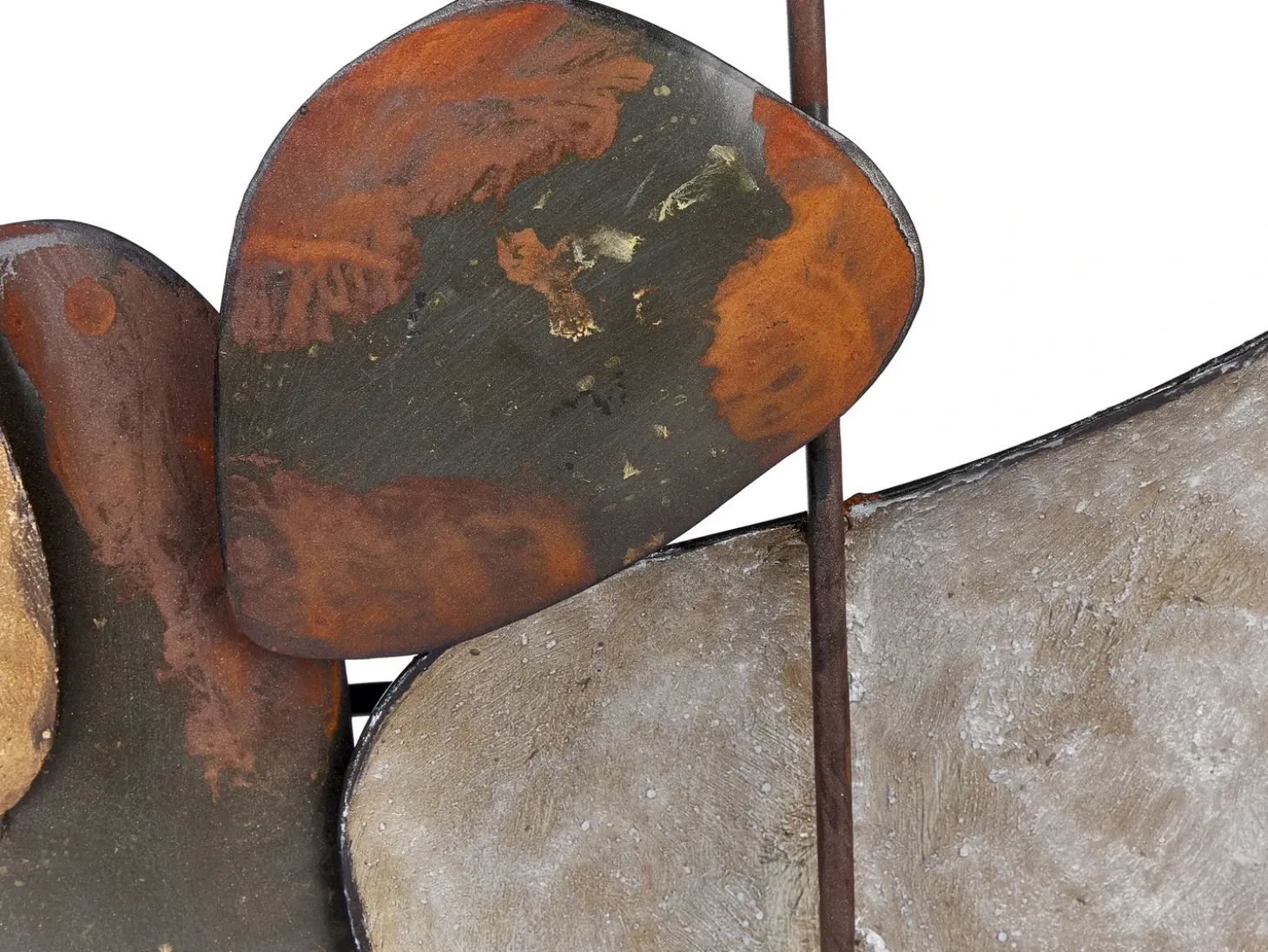 Vægdekoration COBALT Metal 50 cm Brun