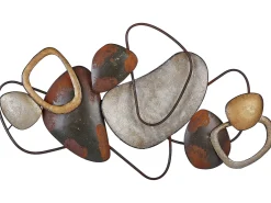 Vægdekoration COBALT Metal 50 cm Brun