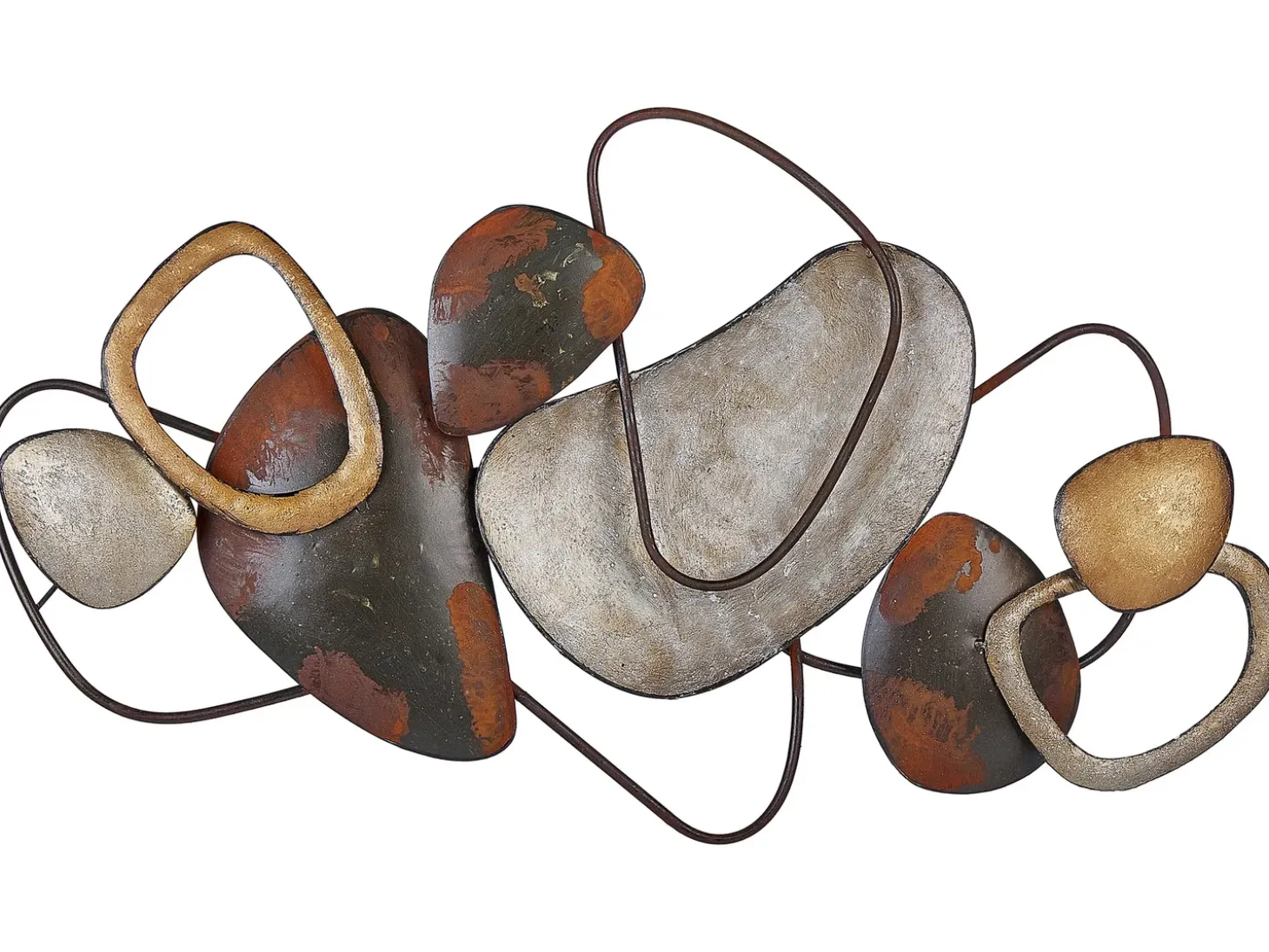 Vægdekoration COBALT Metal 50 cm Brun