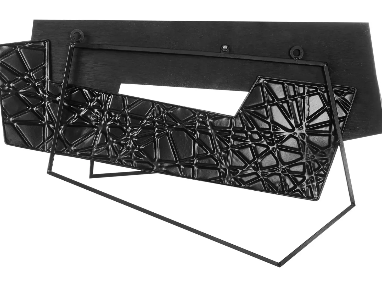 Vægdekoration ENNIS Metal 36 cm Brun