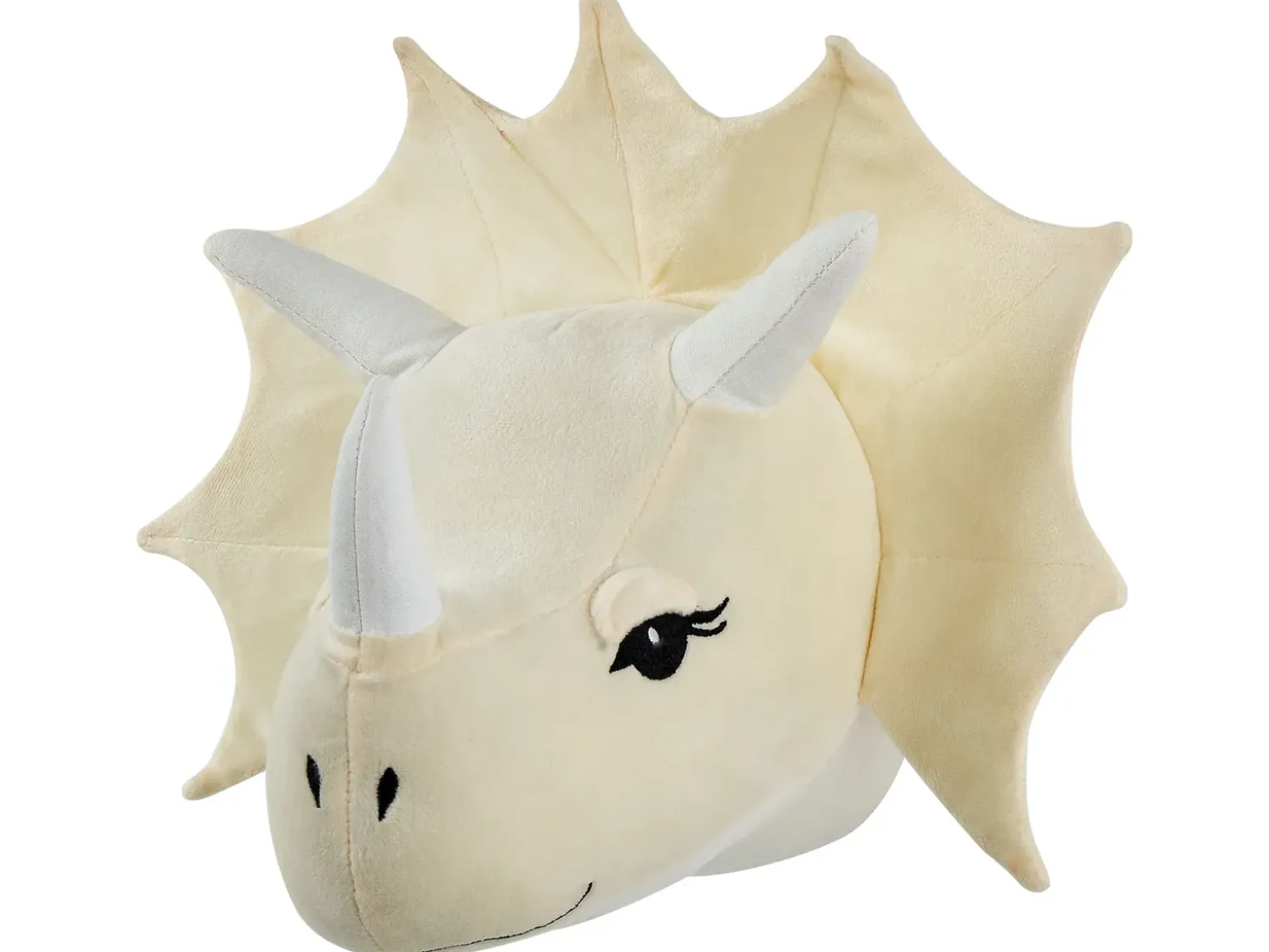 Vægdekorationer til børn Dinosaur REXX Bomuld 29 cm Lys Beige