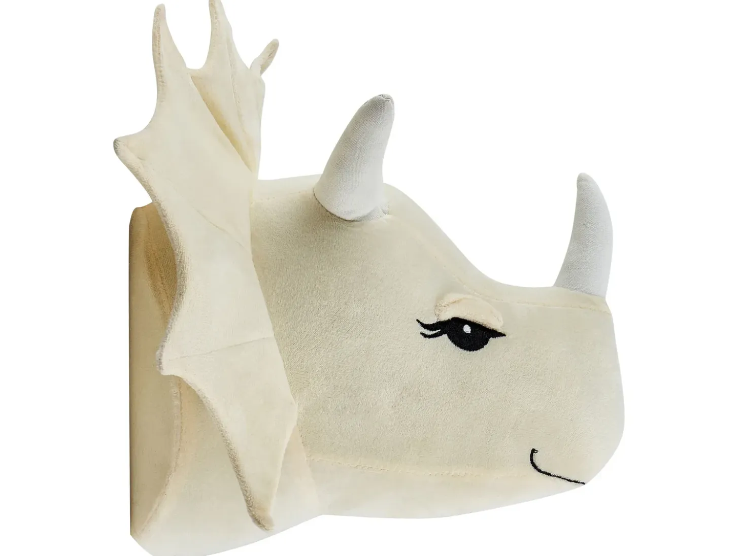 Vægdekorationer til børn Dinosaur REXX Bomuld 29 cm Lys Beige