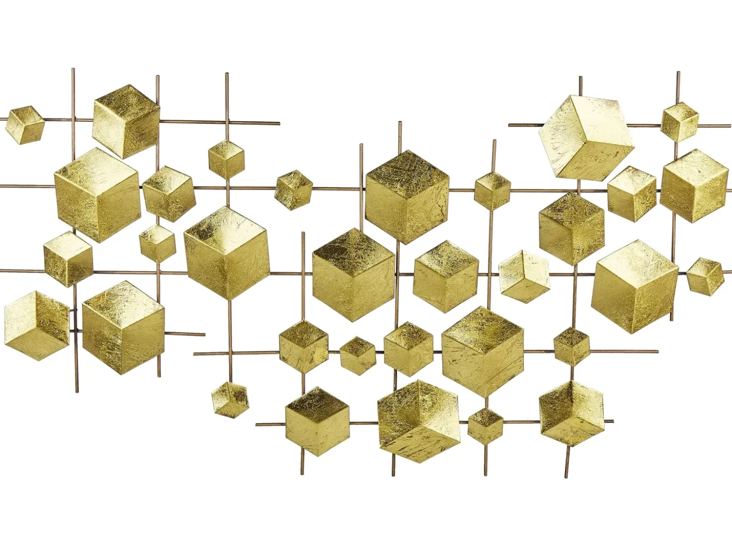 Vægdekoration FLEROVIUM Metal 45 cm Guld