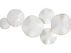 Vægdekoration NEODYNIUM Metal 47 cm Hvid