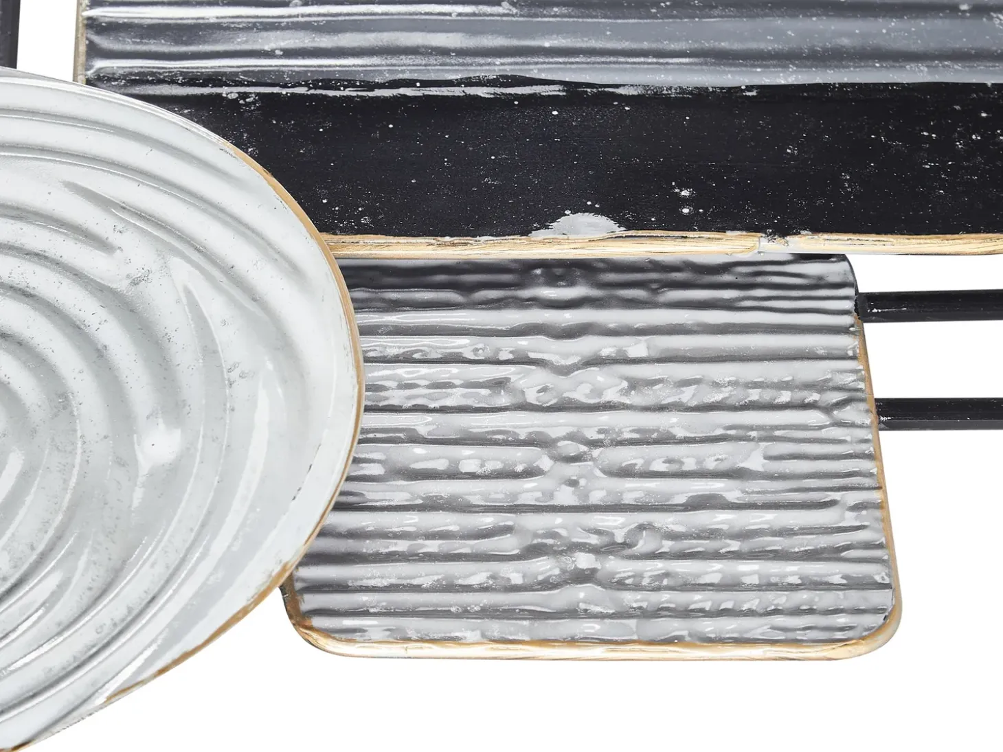 Vægdekoration OVAR Metal 50 cm Grå