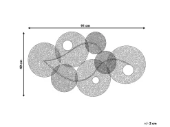 Vægdekoration POLONIUM Metal 49 cm Multifarvet