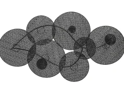 Vægdekoration POLONIUM Metal 49 cm Multifarvet