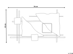 Vægdekoration PORTMARNOCK Metal 45 cm Multifarvet