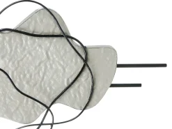 Vægdekoration SALLINS Metal 48 cm Sort