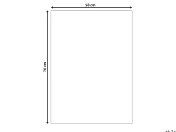 Vægdekoration TEMBESI Glas 70 cm Multifarvet